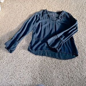 Blue denim top. Size small. Worn once